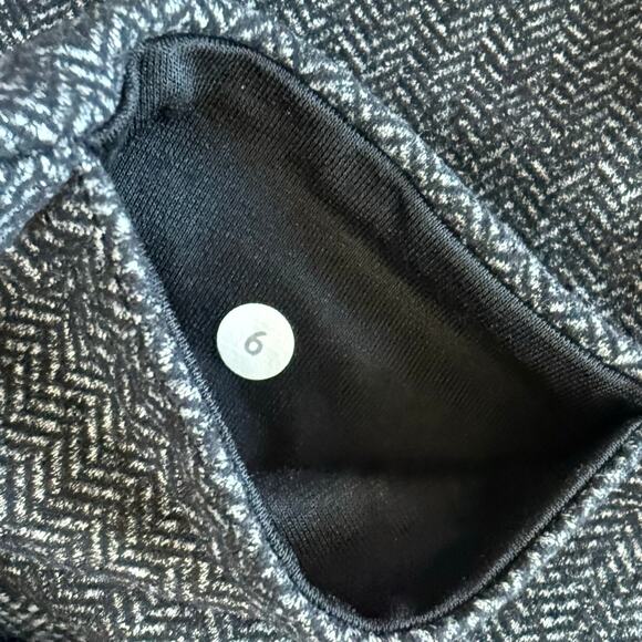 Lululemon Wunder Under Tight Leggings Luon Knit 30'' Inseam Size 6 Black & Grey - Picture 7 of 9
